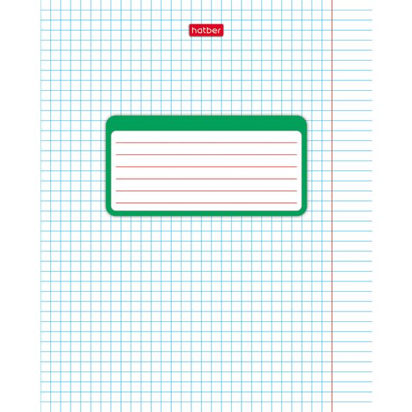 Тетрадь 18л А5ф клетка на скобе  скругл.углы 1 дизайн -В КЛЕТКУ- , 
